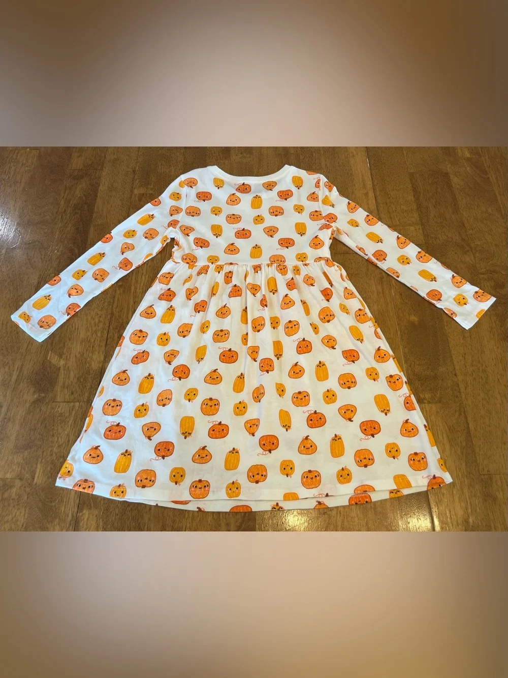 Pumpkin Halloween Dress Old Navy Girl's 5T Long Sleeves Pullover Fall Wear